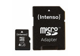 INTENSO 3413450 Intenso micro SD 4GB SDHC card class 10