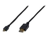 ASSMANN HDMI High Speed connection cable type D - A M/M 1.0m w/Ethernet Ultra HD 60p gold bl