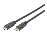 ASSMANN Displayport connection cable DP w/ amp. M/M 20.0m w/interlock Ultra HD 4K DP 1.2 CE bl gold