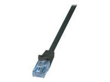 LOGILINK CP3013U LOGILINK - Patch Cable Cat.6A 10GE Home U/UTP EconLine black 0,25m
