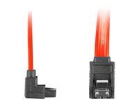 LANBERG CA-SASA-13CC-0050-R Lanberg cable SATA DATA II (3GB/S) F/F 50cm; METAL CLIPS ANGLED RED