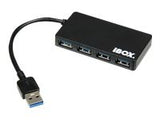 IBOX IUH3F56 HUB I-BOX USB 3.0 BLACK 4-PORTS SLIM