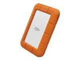 LACIE RUGGED 1TB USB-C USB3.0 Drop crush and rain-resistant for all terrain use orange No data cable