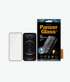 PanzerGlass For iPhone 12/12 Pro, Glass, Black, Clear Screen Protector, 6.1 "