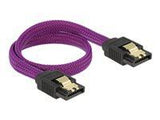 DELOCK 83690 Delock SATA cable 6 Gb/s 30 cm straight / straight metal purple Premium