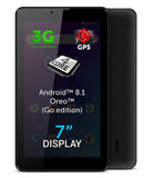 Allview AX503 7 ", Black, LCD, 1024 × 600 pixels, Cortex-A7 Quad-Core, 1.3 GB, 8 GB, 3G, Wi-Fi, Front camera, 2 MP, Bluetooth, 4.0, Android, 8.1