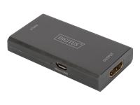 DIGITUS 4K HDMI 2.0 Repeater up to 30 m HDMI High Speed HDCP 2.2 4K2K/60 Hz support