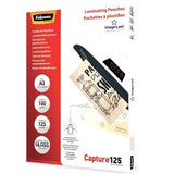 FELLOWES LAMINATING POUCH A3 125MIC 100PK