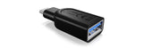 Raidsonic ICY BOX Adapter for USB 3.0 Type-C plug to USB 3.0 Type-A interface Black