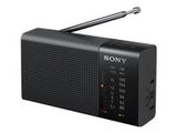 SONY ICFP37.CE7 Light Portable FM Radio with headphone socket battery powered with hand strap Horizontal shape