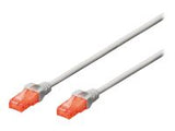 DIGITUS CAT 6 U-UTP patch cable PVC AWG 26/7 length 0.5m color grey