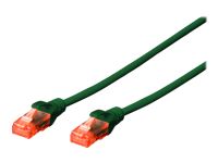 DIGITUS DK-1612-050/G DIGITUS Premium CAT 6 UTP patch cable, Length 5,0m, Color green