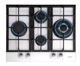 CATA hob  LCI 6031 WH  Gas on glass, Number of burners/cooking zones 4, Rotary knobs, White