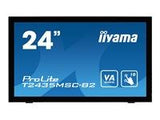 IIYAMA ProLite T2435MSC-B2 59,8cm 23,6Inch 10 Poin Multitouch kapazitiv 1920x1080 250cd/m  DVI-D HDMI DisplayPort Speaker