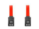 LANBERG CA-SASA-14CU-0030-R Lanberg cable SATA DATA II (6GB/S) F/F 30cm; METAL CLIPS RED