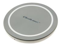 QOLTEC 51840 Qoltec Induction Wireless Charger RING | Qualcomm QuickCharge 3.0 | 10W | grey