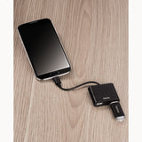 HAMA USB 2.0 OTG Hub 1:2 for Smartphone/Tablet/Notebook/PC