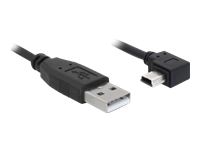DELOCK Cable USB 2.0-A male > USB mini-B 5pin male angled 2m