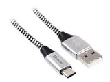 TRACER TRAKBK46265 Cable USB 2.0 TYPE-C A Male - C Male 1.0m black-silver