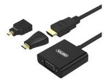 UNITEK Y-6355 Unitek Adapter mini/micro HDMI to VGA + audio, Y-6355