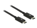 DELOCK Kabel Thunderbolt 3 USB-C male > USB-C male passive 1,5 m 5 A 20 Gb/s black