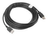 LANBERG CA-USBE-10CC-0050-BK extension cable USB 2.0 AM-AF 5m black