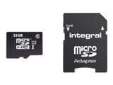 INTEGRAL Micro SDXC Cards CL10 32GB Ultima Pro UHS-1 up to 90MB/s transfer with Adapter to SD Card