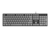 NATEC NKL-1182 Natec Keyboard Discus SLIM Black/Grey, USB, US Layout