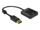 DELOCK Adaptorcable DisplayPort 1.2 plug > HDMI socket black 4K Active