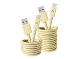 FRESHN REBEL Fabriq USB Type-C Cable 3m Buttercup