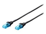 DIGITUS CAT 5e U-UTP patch cable PVC AWG 26/7 length 25m color black