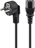 Goobay Cold-device connection cord, angled 51320  5 m, Black