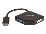 SANDBERG Adapter DP>HDMI+DVI+VGA black