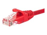 NETRACK BZPAT05UR Netrack patch cable RJ45, snagless boot, Cat 5e UTP, 0.5m red