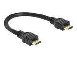 DELOCK Cable High Speed HDMI Ethernet â€“ A male / male 25 cm