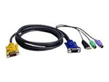 ATEN 2L-5303UP KVM Cable 3in1 SPHD HDB15-SVGA USB PS/2 PS/2 - 3m