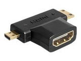 DELOCK Adapter HDMI-A Buchse > HDMI-C + HDMI-D Stecker