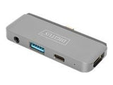 DIGITUS USB-C Tablet Dock 4K/30Hz HDMI/USB-A/PD/Audio 3.5mm