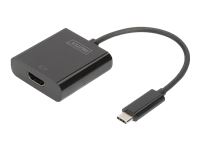DIGITUS USB Type-C to HDMI Adapter 4K/30Hz cable length: 19.5cm black
