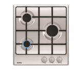 Simfer Hob H4.300.VGRIM Gas, Number of burners/cooking zones 3, Rotary knobs, Inox,