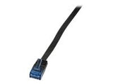 LOGILINK CF2063U LOGILINK - Patch Cable Flat Cat.6A U/UTP SlimLine black 3m