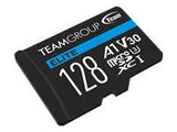 TEAMGROUP Memory Card Micro SDXC 128GB Elite A1 V30 + Adapter