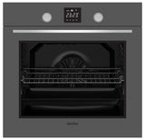 Simfer Oven 8408EERSC 80 L, Multifunctional, Easy to Clean Enameled Cavity, Touch/Pop-up knobs, Width 60 cm, Silver