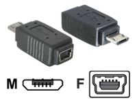 DELOCK Adaptor USB micro-B plug to mini USB 5pin Jack