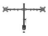 TECHLY 027514 Double twin desk LED/LCD monitor arm 13-27 2x10kg adjustable