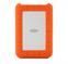 LACIE RUGGED 2TB USB-C USB3.0 Drop- crush- and rain-resistant for all-terrain use orange No data cable