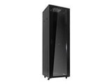 NETRACK 019-420-66-012-Z server cabinet RACK 19inch 42U/600x600mm ASSEMBLED glass door - black