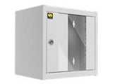 NETRACK 010-045-300-011 wall-mounted cabinet 10 4.5U/300 mm grey glass door