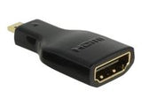 DELOCK Adapter High Speed HDMI with Ethernet â€“ HDMI Micro-D male > HDMI-A female 4K black