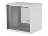 INTELLINET 19inch 48.26cm Basic Wallmount Cabinet 9U 487 x 540 x 400 mm H x W x D IP20-Rated Housing Flatpack Gray